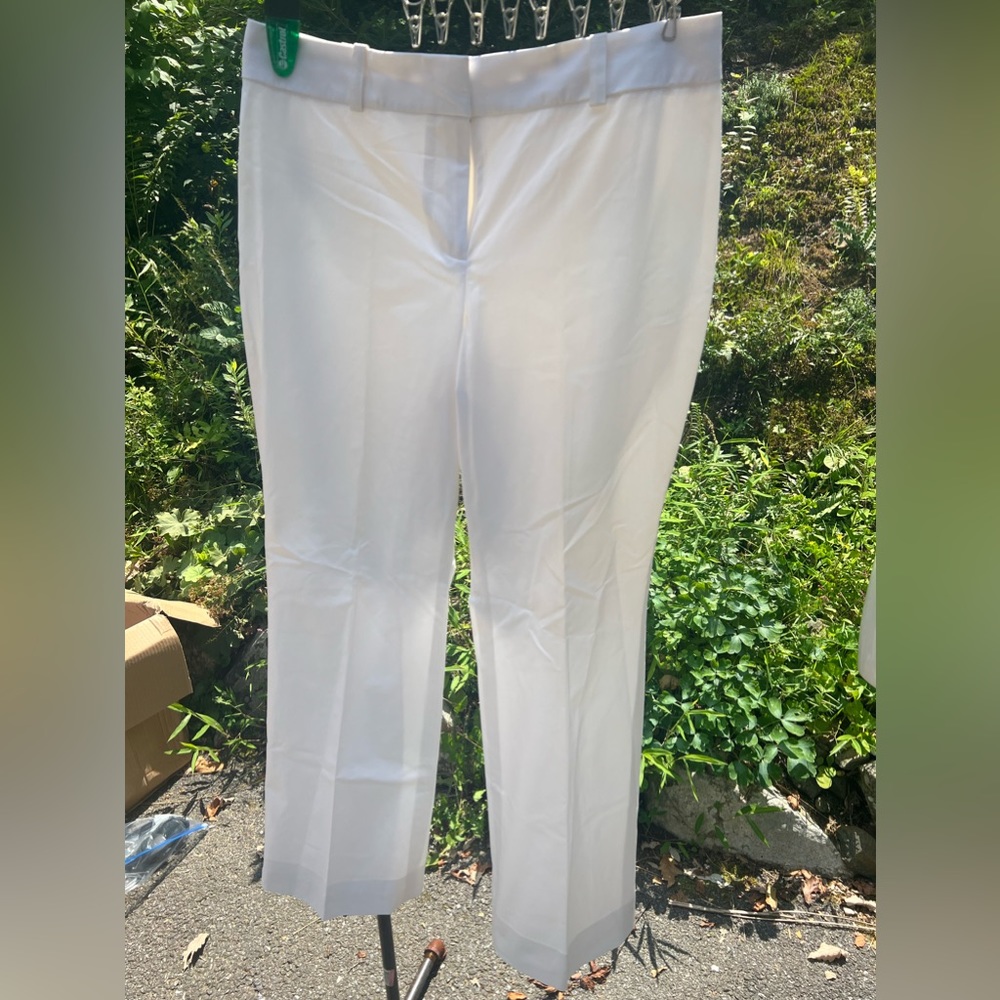 Ann Taylor White Suit Pants